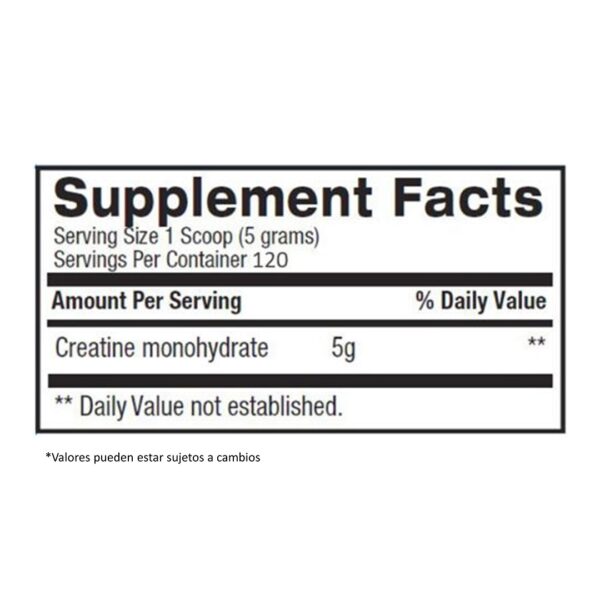 BPI SPORTS Creatina Micronizada (600 gramos) - Imagen 2