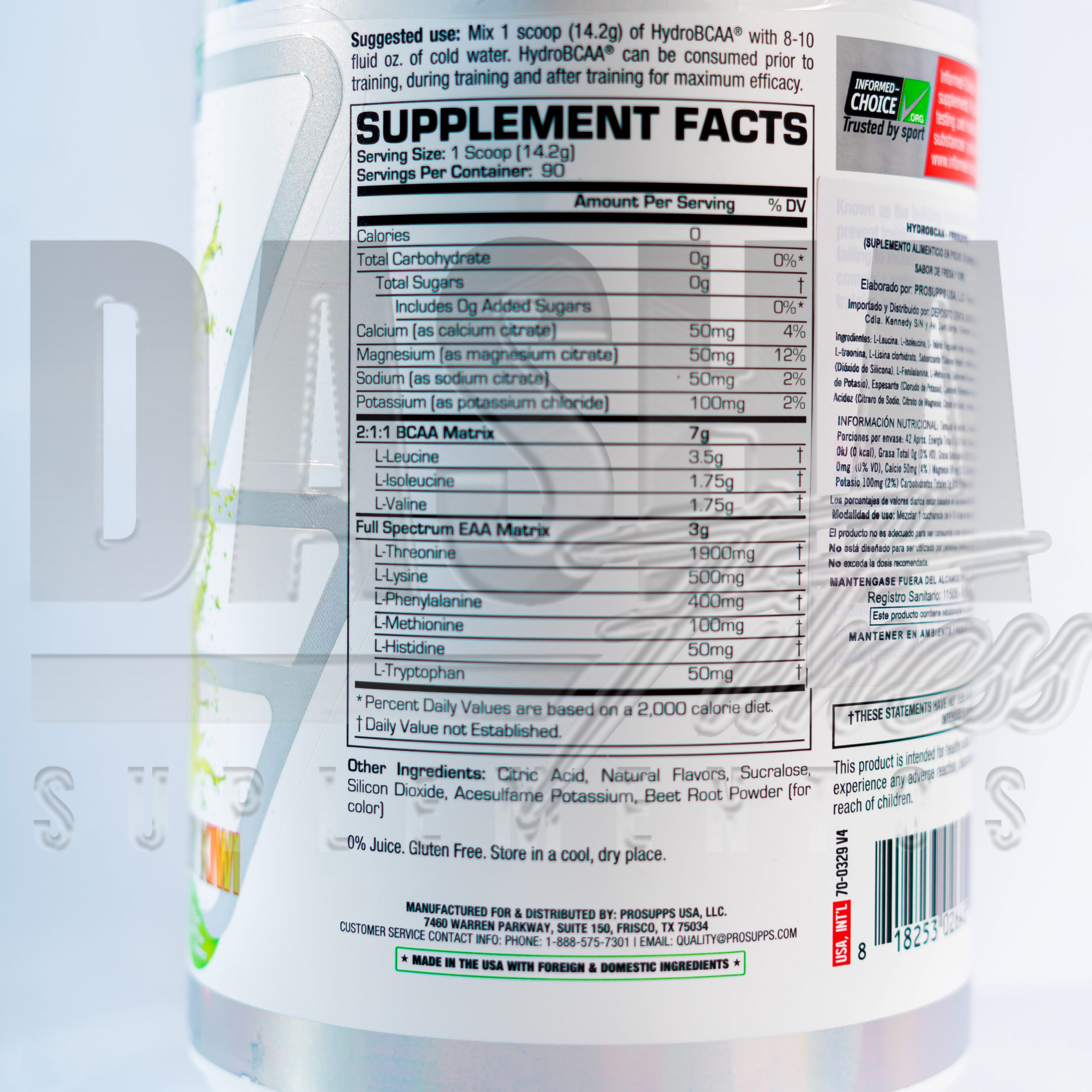 PS Hydro BCAA (90 serv) de Prosupps - Imagen 2