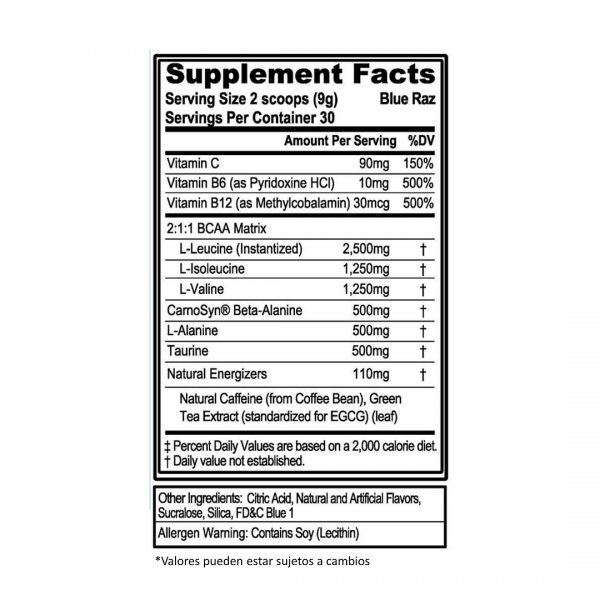 EVL BCAA Energy (300 Gr) - Imagen 2