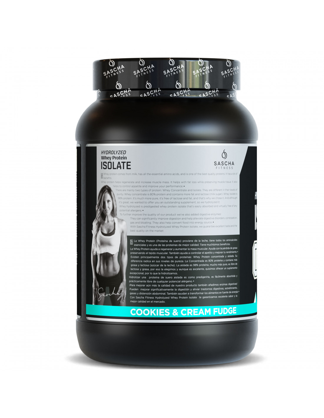 Sascha Fitness Proteína Whey Isolate 2 libras sin azúcar | Dasha Fitness Ecuador - Imagen 4