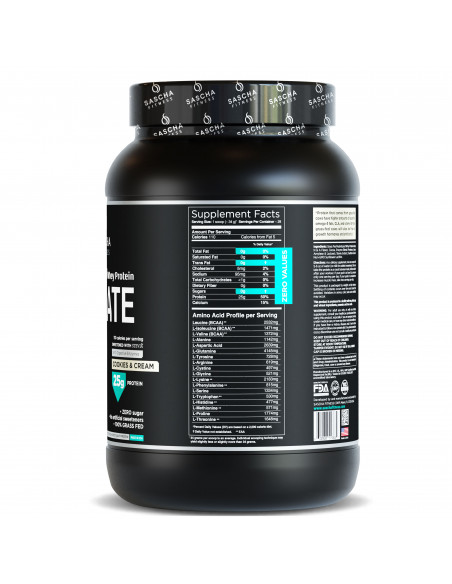Sascha Fitness Proteína Whey Isolate 2 libras sin azúcar | Dasha Fitness Ecuador - Imagen 2