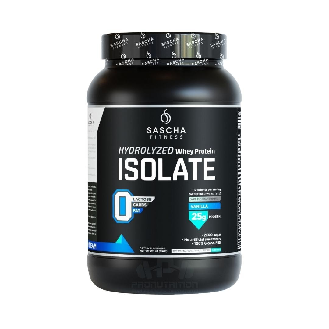 Sascha Fitness Proteína Whey Isolate 2 libras sin azúcar | Dasha Fitness Ecuador