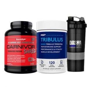 COMBO 1- CARNIVOR SHRED 4,4 LBS+TRIBULUS RSP120 CAPSULAS+SHAKER OBSEQUIO