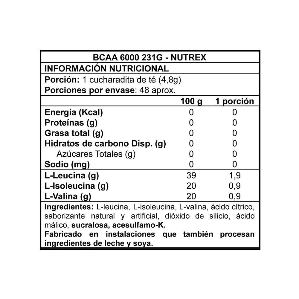 NUTREX BCAA 6000 (30 serv) - Imagen 2